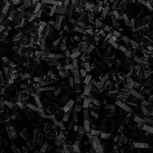 Czarny papier dekoracyjny ZygZak w pudełku prezentowym